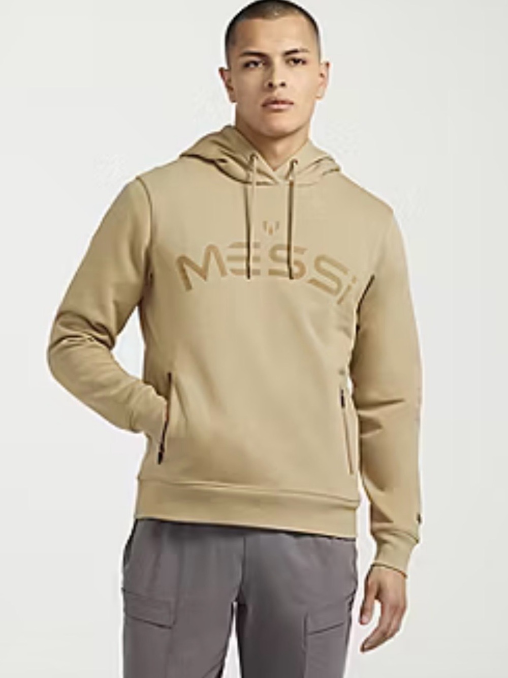 MESSI Collection Mens Long Sleeve Fleece Active Hoodie